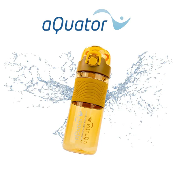 Butelka na wodę bidon aQuator 600 ml żółty