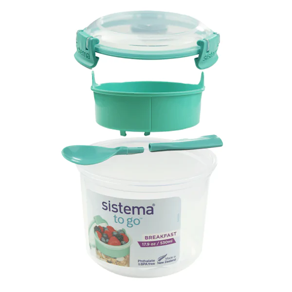 Sistema Breakfast śniadaniówka pojemnik 530 ml + BIDON Aquator 600 ml