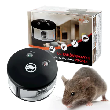Odstraszacz ultradźwiękowy kun, myszy, owadów VS-361n 370 m2
